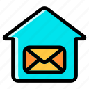 home, house, building, email, mail, front page, ui 