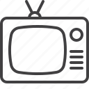 broadcast, old, retro, television, tv