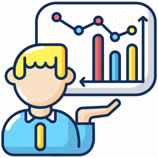 Financial report, presentation, business, analysis icon - Download on Iconfinder