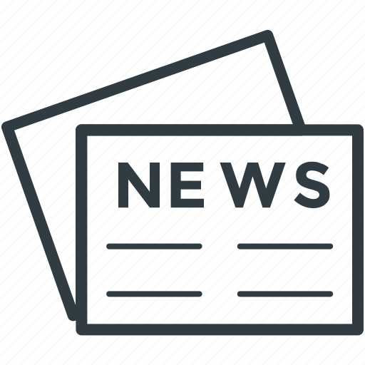 Folded newspaper, media, news, news article, newspaper icon - Download on Iconfinder