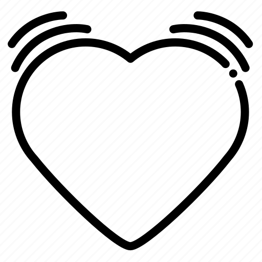 Beating heart, brokenline, heart, heart beating, heartbeating, like, love icon - Download on Iconfinder