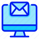 email, mail, monitor, message, letter 