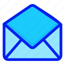 open, email, message, mail, letter 