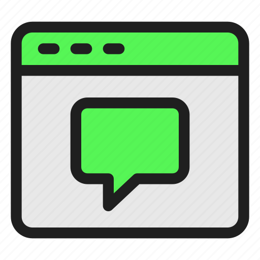 Chat, browser, communications, message, internet icon - Download on Iconfinder