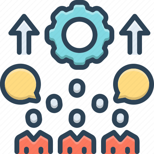 Collective, overall, team, interaction, management, development, business icon - Download on Iconfinder