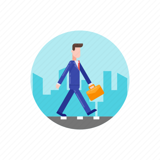 Business, city, commute, home, marketing, office, walk icon - Download on Iconfinder