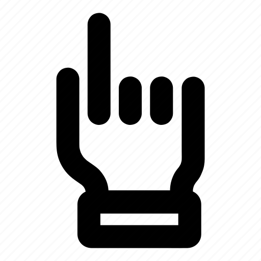 Finger, hand, up, touch icon - Download on Iconfinder