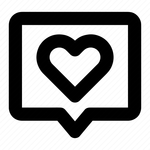 Heart, love, message, talk icon - Download on Iconfinder