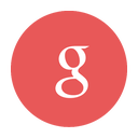 google, g, modern, red, circular