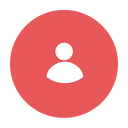 modern, skype, red, circular