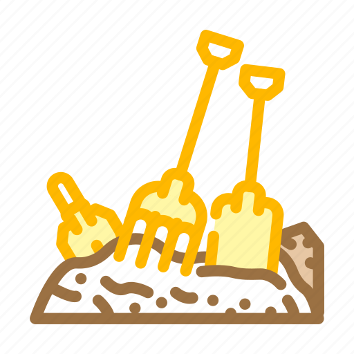 Pitchfork, shovel, tool, compost, pile, production icon - Download on Iconfinder