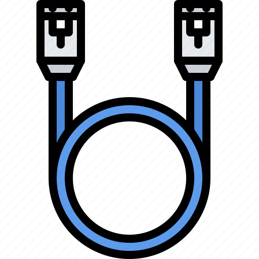 Cable, computer, cord, electronics, microelectronics, patch, repair icon - Download on Iconfinder
