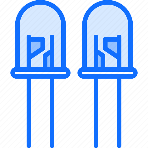 Computer, diode, electronics, led, light, microelectronics, repair icon - Download on Iconfinder
