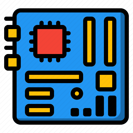 Chipset, computer, computer hardware, electronics, mainboard, motherboard, technology icon - Download on Iconfinder