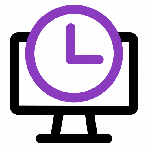 Computer, time, clock icon - Download on Iconfinder