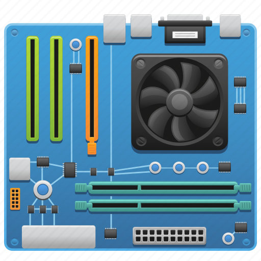 Computer, computer part, hardware, motherboard, technology icon - Download on Iconfinder