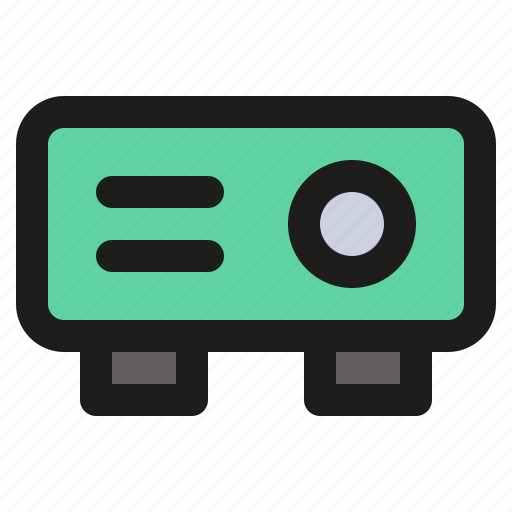Projector, computer, device, electronics, film, presentation icon - Download on Iconfinder
