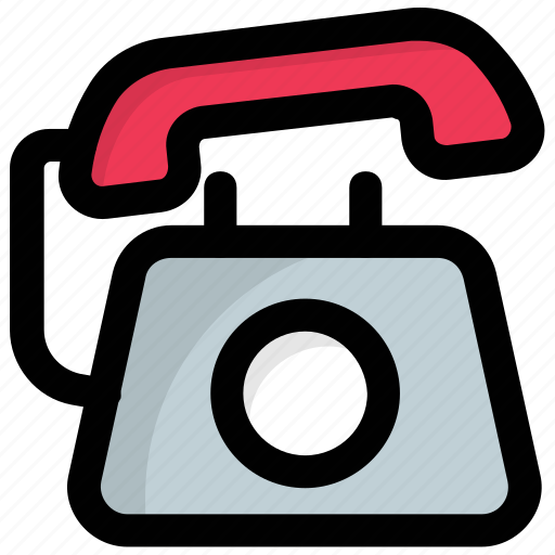 Communication device, landline, phone, retro telephone, telephone icon - Download on Iconfinder