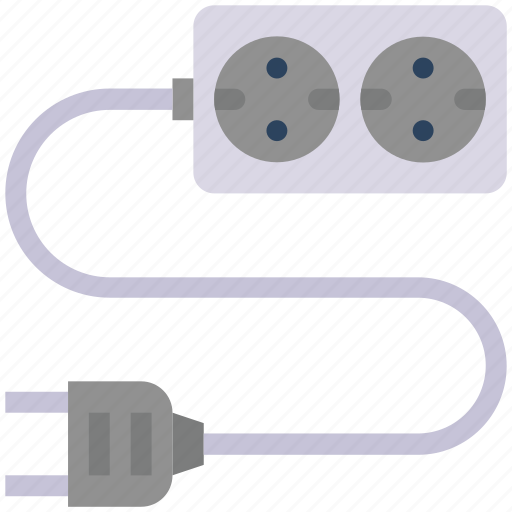 Cable, cord, electricity, electronic, extension, power icon - Download on Iconfinder