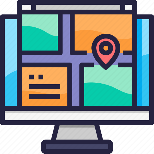 Application, computer, destination, location, map, navigation icon - Download on Iconfinder