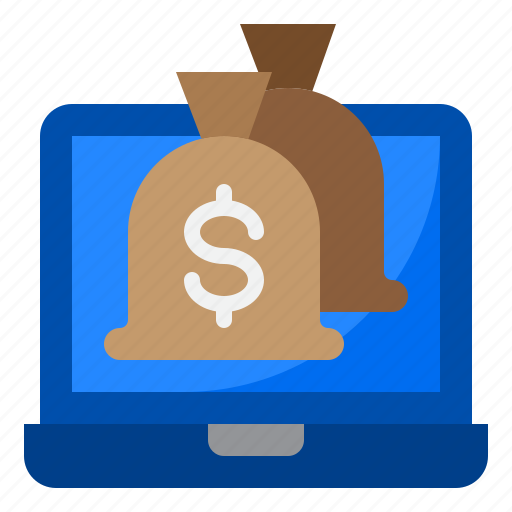 Money, bag, finance, laptop, computer icon - Download on Iconfinder