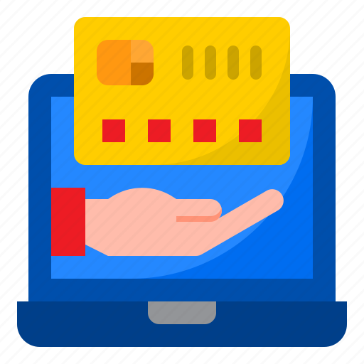 Shopping, credit, card, ecommerce, laptop, online icon - Download on Iconfinder