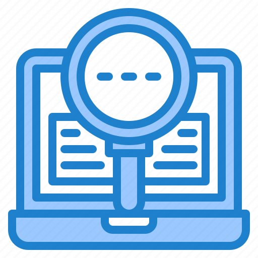 Search, laptop, magnifier, glass, zoom icon - Download on Iconfinder