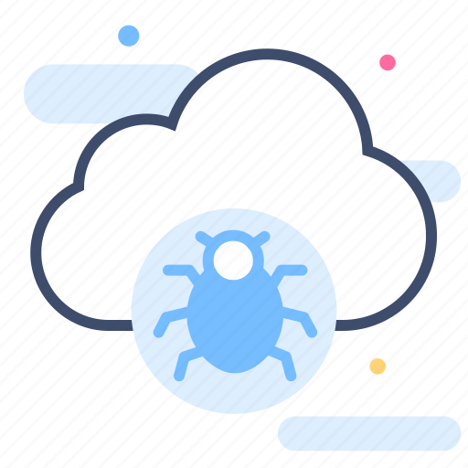 Cloud error, infected, internet bug, security, threat, virus icon - Download on Iconfinder