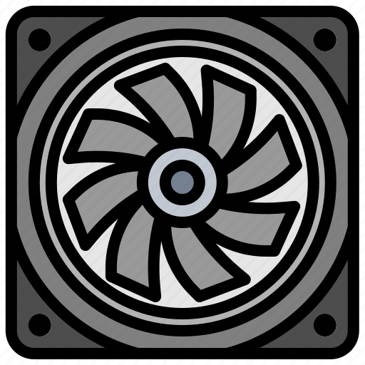 Computer, cooler, cooling, electronics, fan, hot, warm icon - Download on Iconfinder