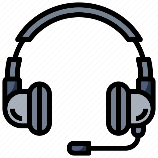 Customer, earphones, headphones, headset, microphone, service, videocall icon - Download on Iconfinder
