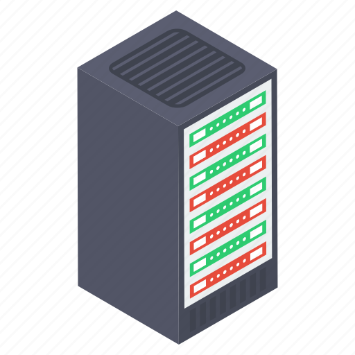 Data hosting, data server rack, data storage, datacenter, dataserver icon - Download on Iconfinder
