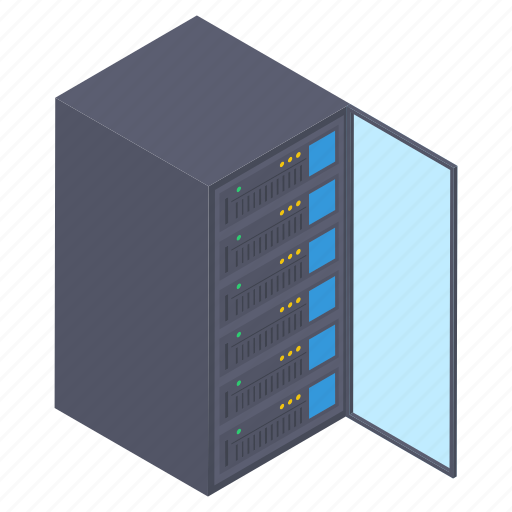 Data hosting, data server rack, data storage, datacenter, dataserver, dataserver network icon - Download on Iconfinder