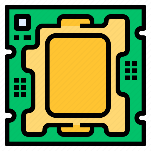 Chipset, computer, cpu, hardware, mainboard icon - Download on Iconfinder