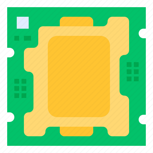 Chipset, computer, cpu, hardware, mainboard icon - Download on Iconfinder