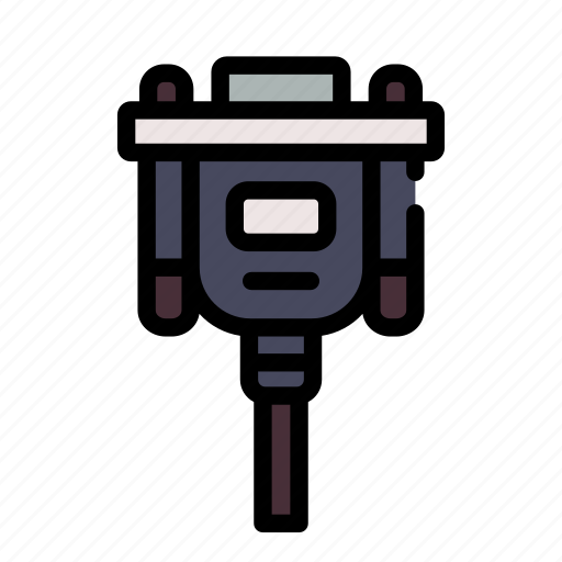 Cable, connection, equipment, vga, computer, port icon - Download on Iconfinder