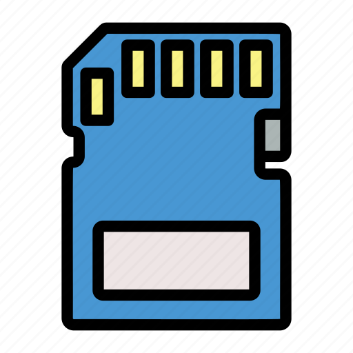 Sd, memory, card, data, technology, storage icon - Download on Iconfinder