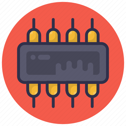 Integrated, circuit, electronic, components, monolithic, sound, chip icon - Download on Iconfinder