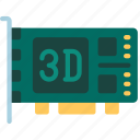 three, d, card, computing, components, graphics
