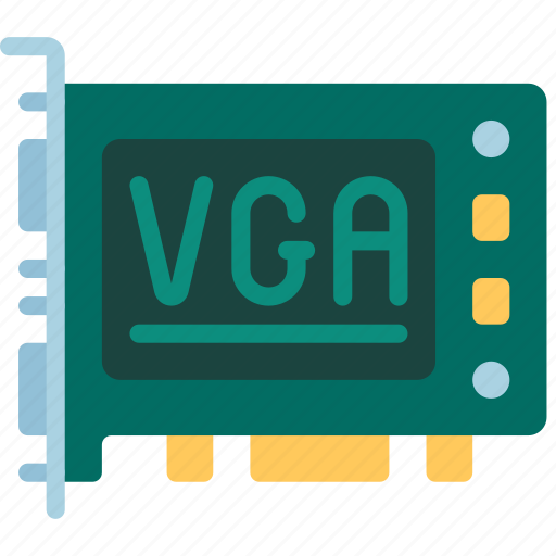 Vga, card, computing, components, video, graphics icon - Download on Iconfinder
