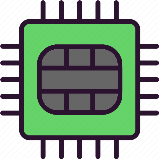 Chip, micro, part, processor icon - Download on Iconfinder