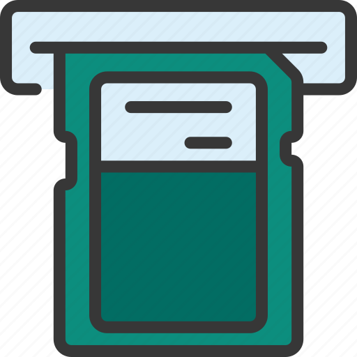 Sd, card, slot, computing, components, storage icon - Download on Iconfinder