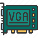 vga, card, computing, components, video, graphics