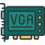 vga, card, computing, components, video, graphics 