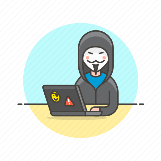 Computer, fawkes, guy, hacker, mask, programming, internet icon - Download on Iconfinder