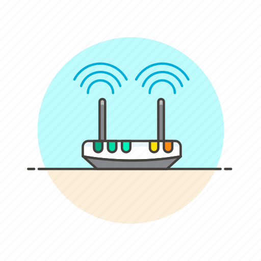 Computer, emitter, programming, router, signal, wifi, technology icon - Download on Iconfinder