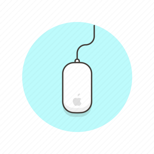 Apple, computer, mouse, wire, device, smart, technology icon - Download on Iconfinder
