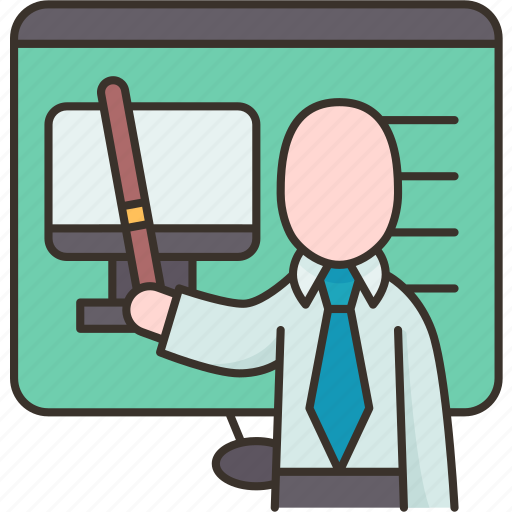 Teacher, computer, science, learning, lesson icon - Download on Iconfinder