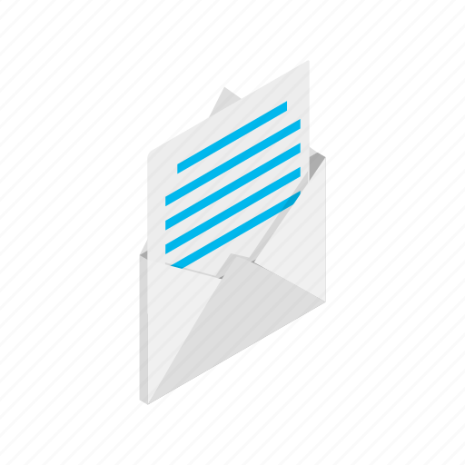 Address, envelope, isometric, letter, mail, receive, send icon - Download on Iconfinder