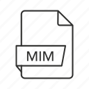 mim, mim file, mim file icon, mim icon, multi-purpose internet mail, multi-purpose internet mail message, multi-purpose internet mail message file