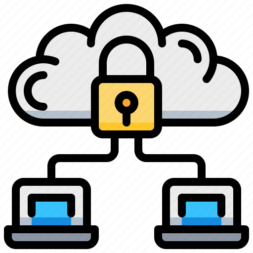 Cloud, data, laptop, lock, notebook, security icon - Download on Iconfinder